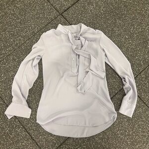 Aritzia Babaton Flowy Long Sleeve Blouse XXS light lavender perfect condition